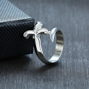 ZORCVENS Unique Dagger Stainless Steel Ring for Men Best Price in Men Jewerly - 2023