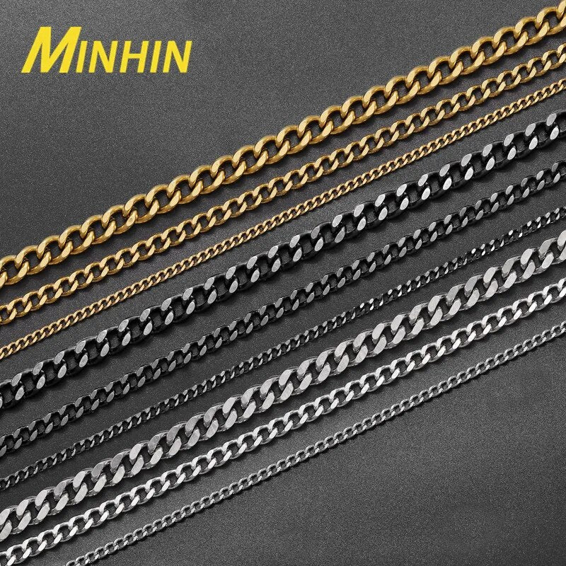 Stainless Steel Cuban Link Chain Necklace for Men Best Price in Men Jewerly - 2023