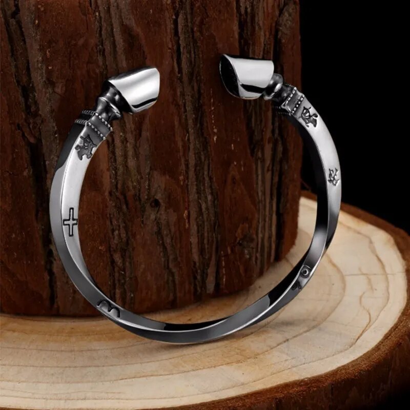 ZABRA Sterling Silver Viking Bracelet for Men Best Price in Men Jewerly - 2023