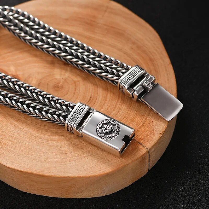 HX Hand-Woven Silver Bracelet for Men Best Price in Men Jewerly - 2023