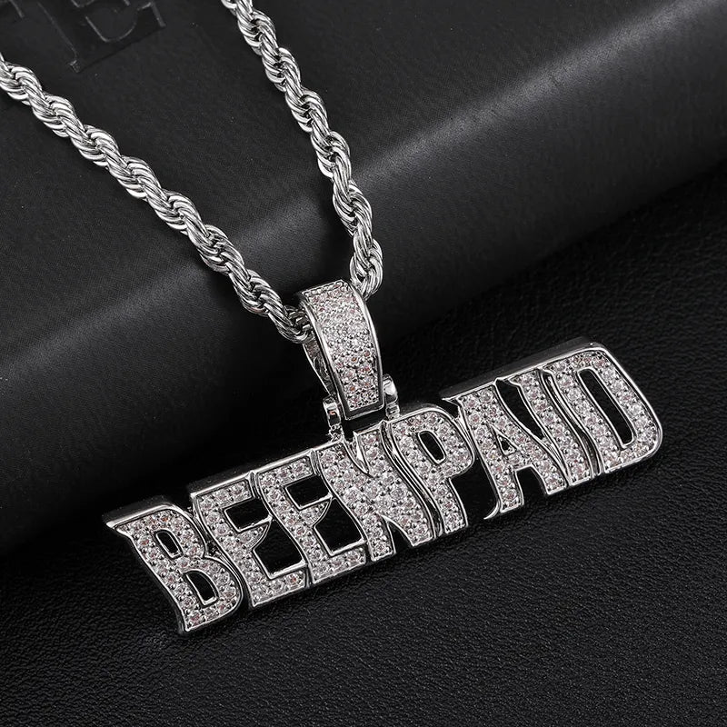 D&Z Pendant Letter Iced Out Cubic Zircon Hip Hop Silver Charm for Men Best Price in Men Jewerly - 2023