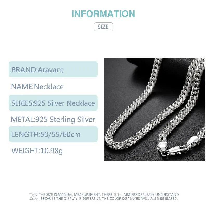 925 Silver 6MM Necklace Chain for Men Best Price in Men Jewerly - 2023