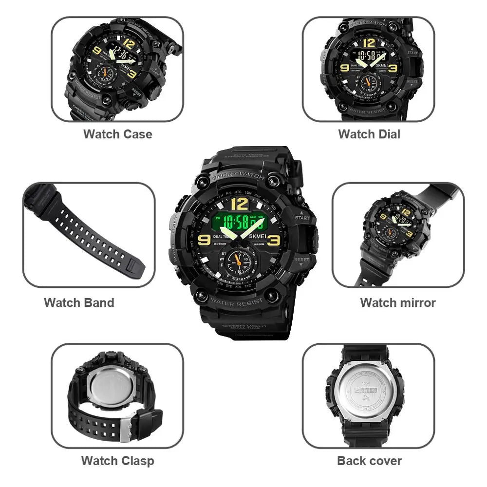 Vintage SKMEI Waterproof Military Watch for Men Best Price in Men Jewerly - 2023