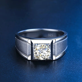 2 Carat Moissanite Rings for Men with 925 Sterling Silver Best Price in Men Jewerly - 2023