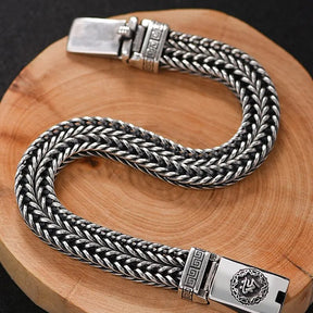 HX Hand-Woven Silver Bracelet for Men Best Price in Men Jewerly - 2023