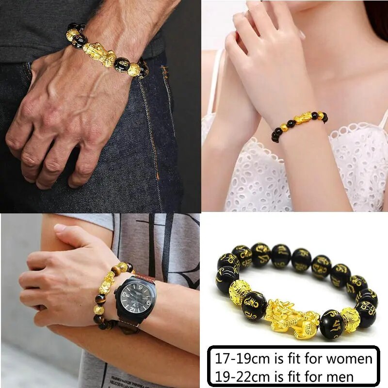 Pi Xiu Obsidian Stone Wealth Bracelet Best Price in Men Jewerly - 2023