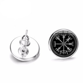 Viking Compass Earring Piercing Studs Best Price in Men Jewerly - 2023