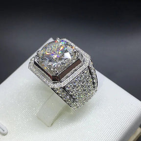 925 Silver VS2 2 Carats Diamond Ring for Men Best Price in Men Jewerly - 2023