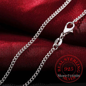 16-30inch 925 Sterling Silver 2mm Side Chain Necklace Best Price in Men Jewerly - 2023