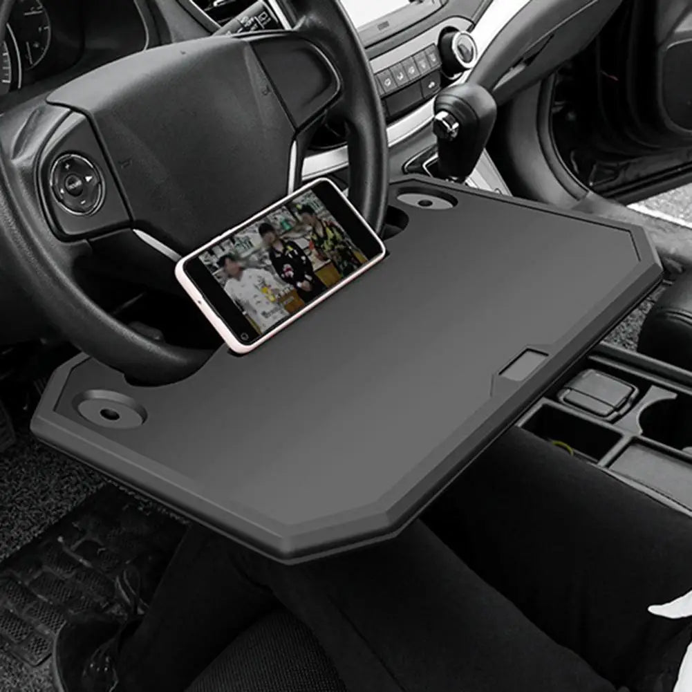 Steering Wheel Mini Dining Table Car Tray For Eating Laptop Tablet Computer Multi-function Travel Portable Car Workbench Usual