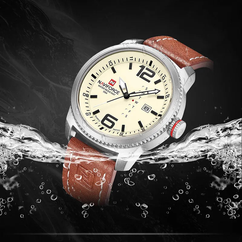 NAVIFORCE Casual Sport Quartz Wristwatch with Day and Date Best Price in Men Jewerly - 2023