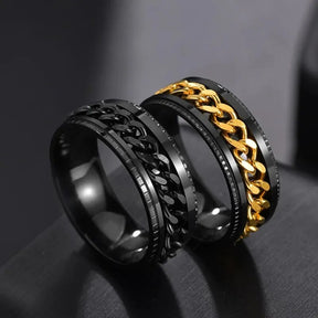 Cool Ring Stainless Steel Rotatable Spinner Chain for Men Best Price in Men Jewerly - 2023