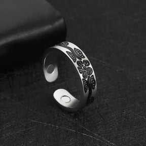 Teamer Magnetic Slimming Ring with Flower Design Best Price in Men Jewerly - 2023