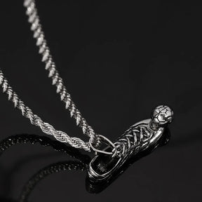 Punk Football Shoe Pendant Necklace Best Price in Men Jewerly - 2023