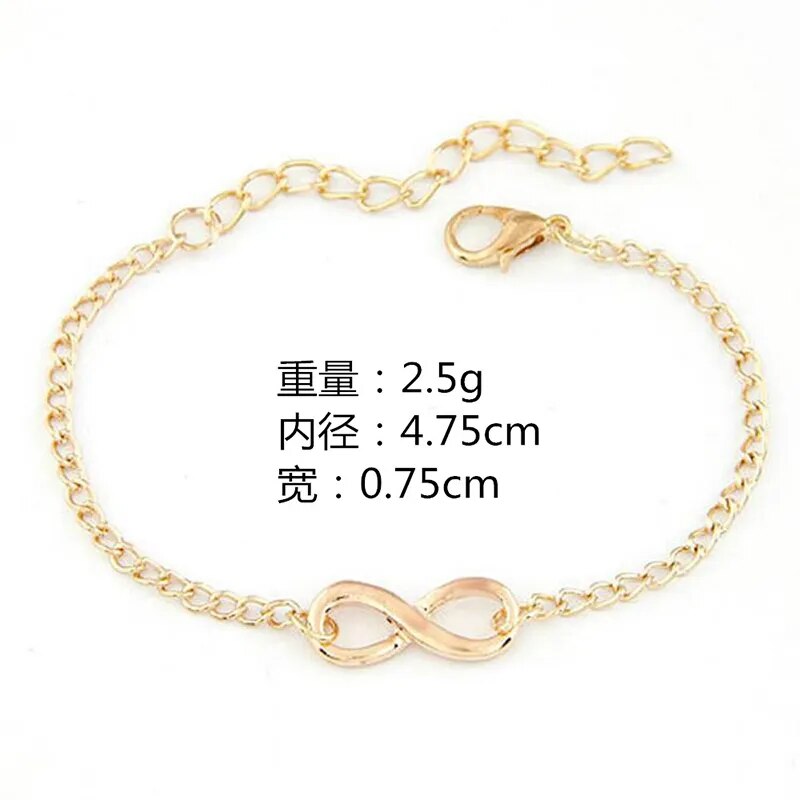 Korean Metal 8 Infinity Charm Bracelets for Men Best Price in Men Jewerly - 2023