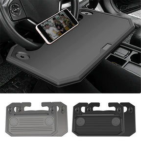 Steering Wheel Mini Dining Table Car Tray For Eating Laptop Tablet Computer Multi-function Travel Portable Car Workbench Usual