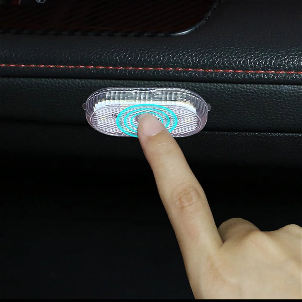 2PCS Magnetic Touch Light Car Roof Magnet Ceiling Led Camper Car Interior Lighting USB Charging Touch Activated LED Lights