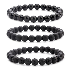 Natural Stone Beaded Bracelet with Lava & Tiger Eye for Men Best Price in Men Jewerly - 2023