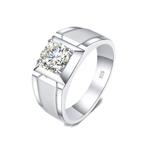 2 Carat Moissanite Rings for Men with 925 Sterling Silver Best Price in Men Jewerly - 2023