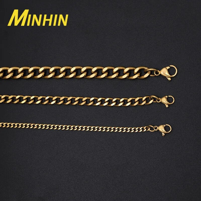 Stainless Steel Cuban Link Chain Necklace for Men Best Price in Men Jewerly - 2023