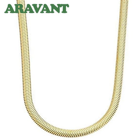 925 Silver 18K Gold 6MM Snake Chain Necklace for Men Best Price in Men Jewerly - 2023