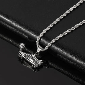 Punk Football Shoe Pendant Necklace Best Price in Men Jewerly - 2023