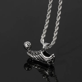 Punk Football Shoe Pendant Necklace Best Price in Men Jewerly - 2023