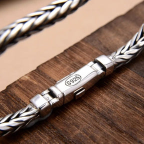 BOCAI Handmade S925 Silver Woven Bracelet for Men & Women Best Price in Men Jewerly - 2023