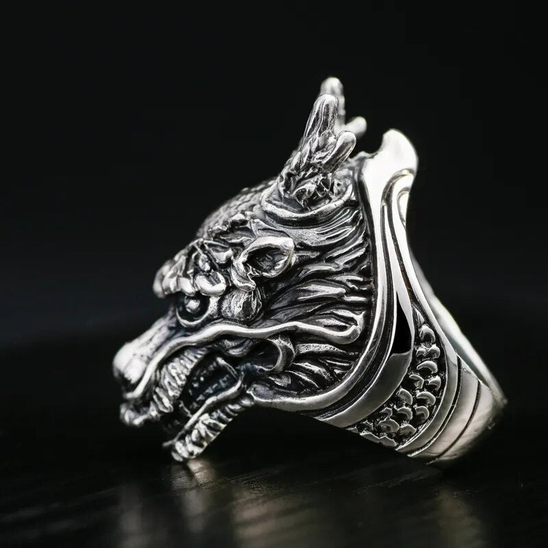 ZABRA Sterling Silver Dragon Ring for Men Best Price in Men Jewerly - 2023