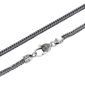 4MM Solid S925 Silver Foxtail Chain Necklace for Men Best Price in Men Jewerly - 2023