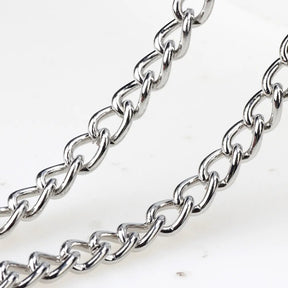 6*8MM Punk Metal Gold Necklace/Bracelet Chain for Men Best Price in Men Jewerly - 2023