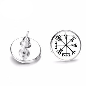 Viking Compass Earring Piercing Studs Best Price in Men Jewerly - 2023