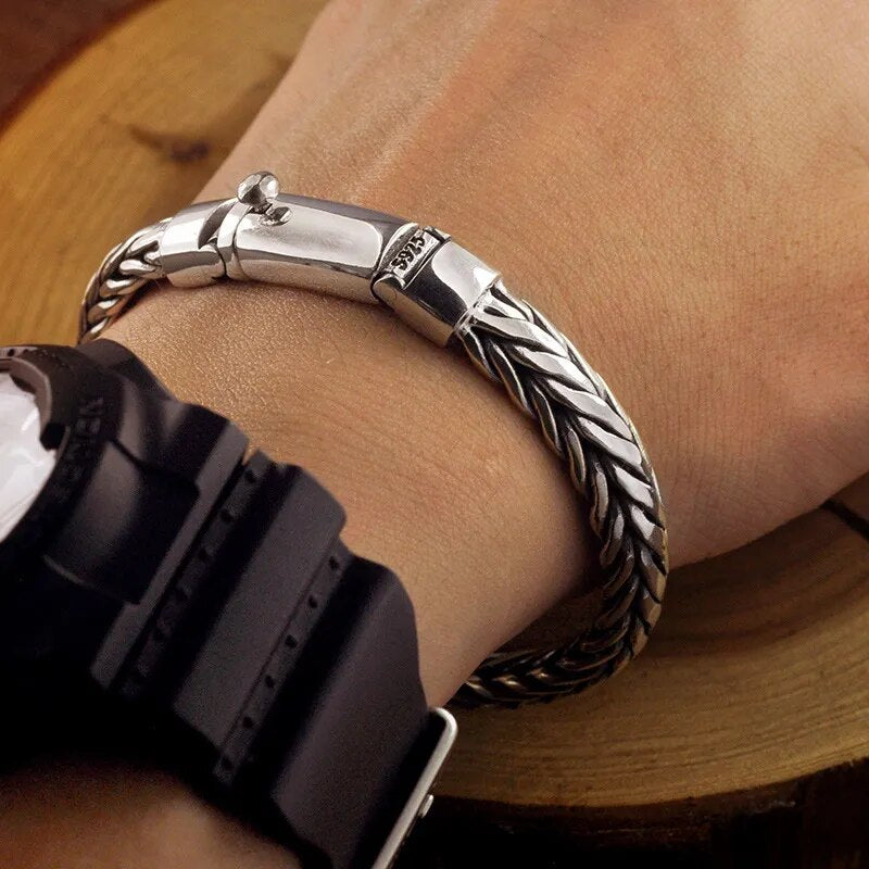 V.YA Thai Silver Vintage 925 Sterling Silver Bracelet for Men Best Price in Men Jewerly - 2023