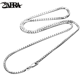 ZABRA Solid Sterling Silver Box Chain for Men and Women Best Price in Men Jewerly - 2023