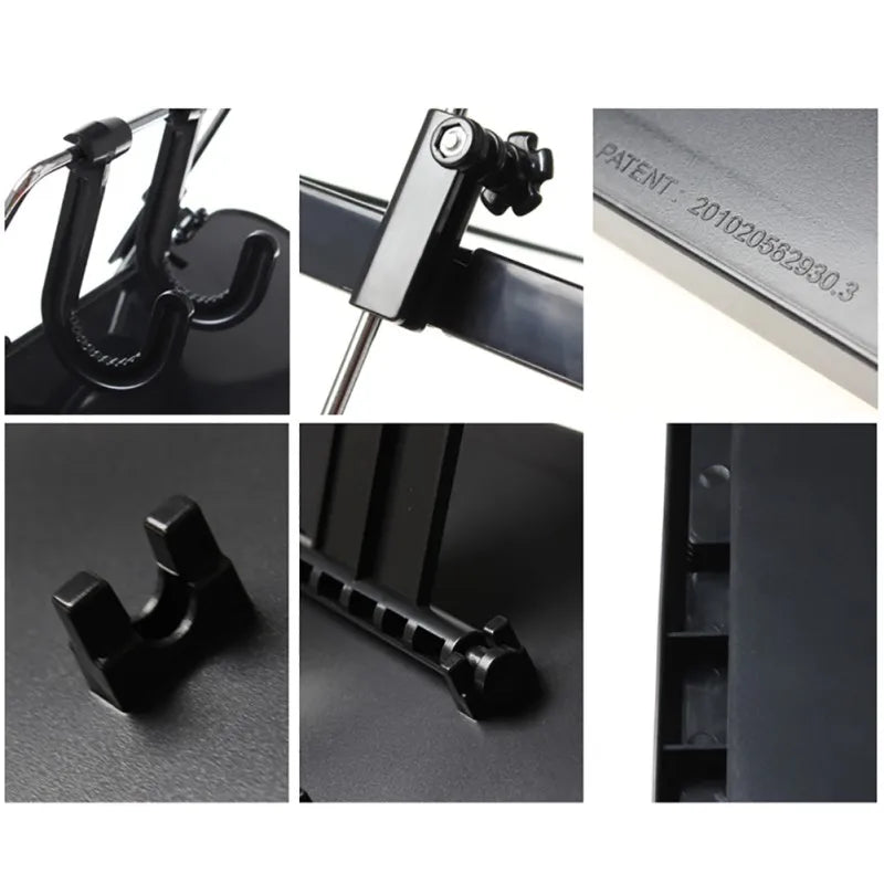 Foldable New Car Computer Rack with Drawer Shelf Car Steering Wheel Seat Back Laptop Tray Food Drink Table Holder Stand