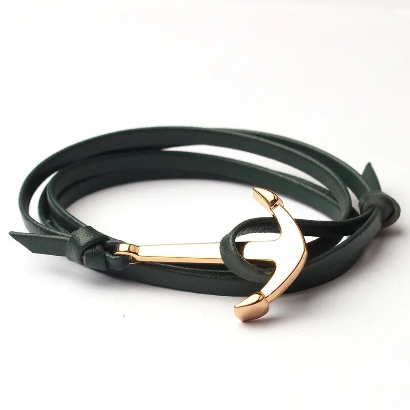 Antique Gold Anchor Bracelet for Men Best Price in Men Jewerly - 2023