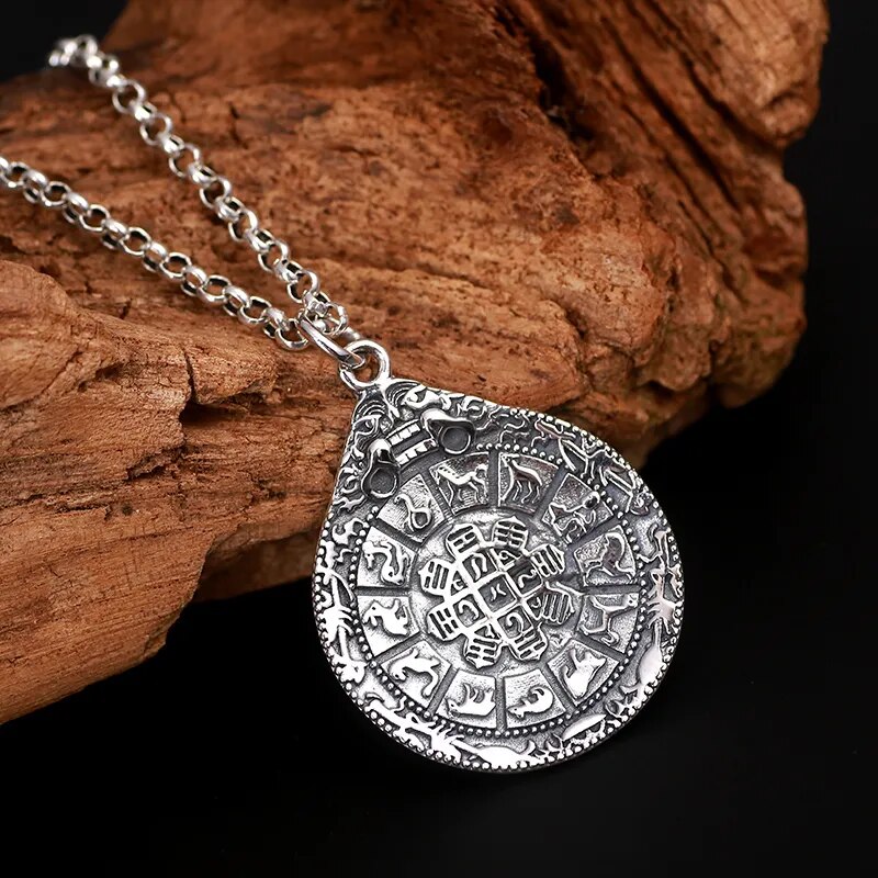 ZABRA Sterling Silver Chinese Zodiac Pendant for Men Best Price in Men Jewerly - 2023