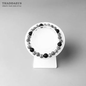 Rebel Bracelet Cross Beads & Obsidian 925 Sterling Silver European Style for Men Best Price in Men Jewerly - 2023