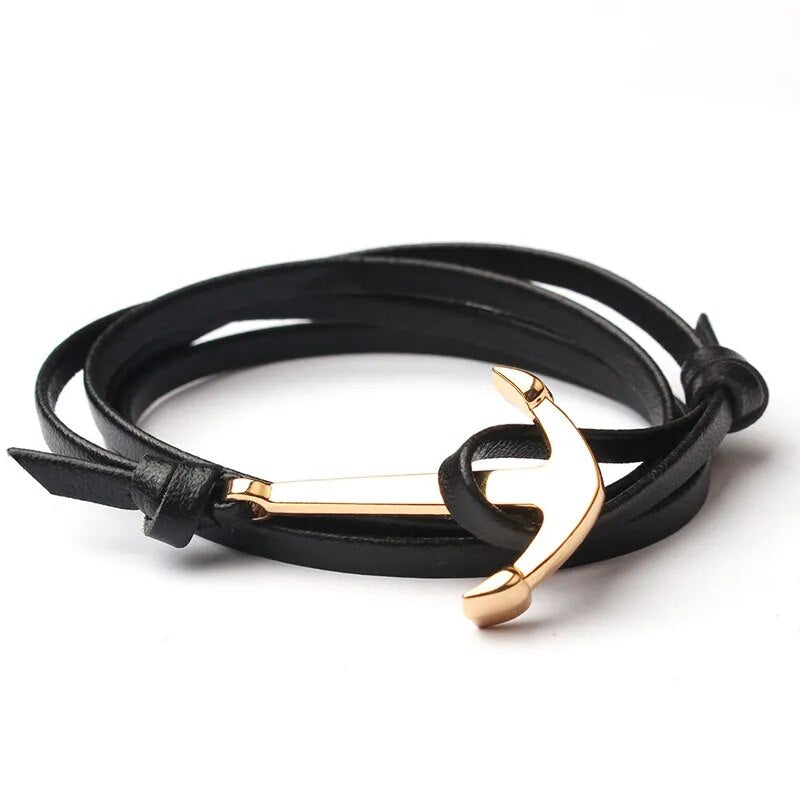 Antique Gold Anchor Bracelet for Men Best Price in Men Jewerly - 2023