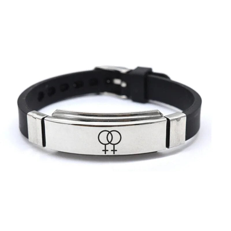 LGBT Gay Pride Silicon Bracelet Best Price in Men Jewerly - 2023