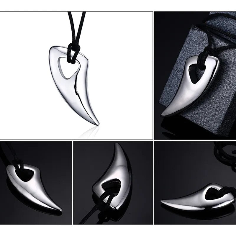 Vnox Black Stainless Steel Bull Horn Necklace for Men Best Price in Men Jewerly - 2023