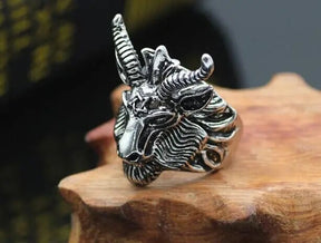 Goat Horn Head Antelope Ring for Men Best Price in Men Jewerly - 2023