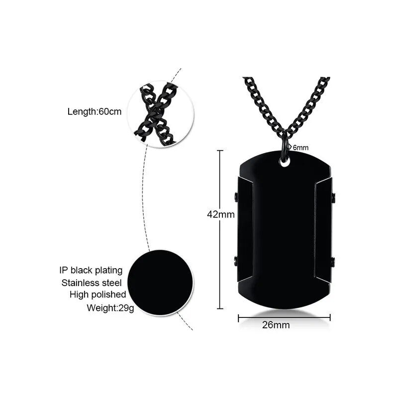 Engravable Dog Tag Necklace for Men Best Price in Men Jewerly - 2023