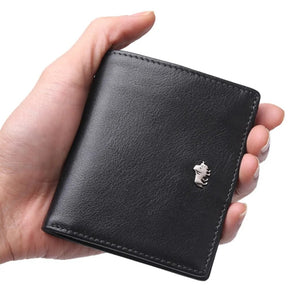 BISON DENIM Men's Leather Wallet RFID Blocking Mini Best Price in Men Jewerly - 2023