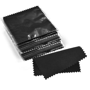 10-50Pcs Sterling Silver Polishing Cloth Silver Color Cleaning Cloths With Individually Package Soft Clean For Jewelry Tool