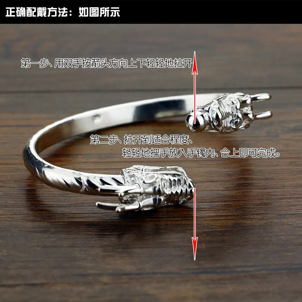 Yasmin Stretch Dragon Bracelet Cuff for Men Best Price in Men Jewerly - 2023