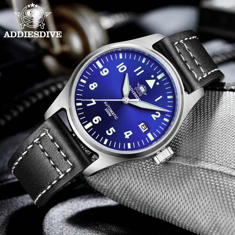 ADDIESDIVE Automatic NH35 Movement Pilot Watch for Men Best Price in Men Jewerly - 2023