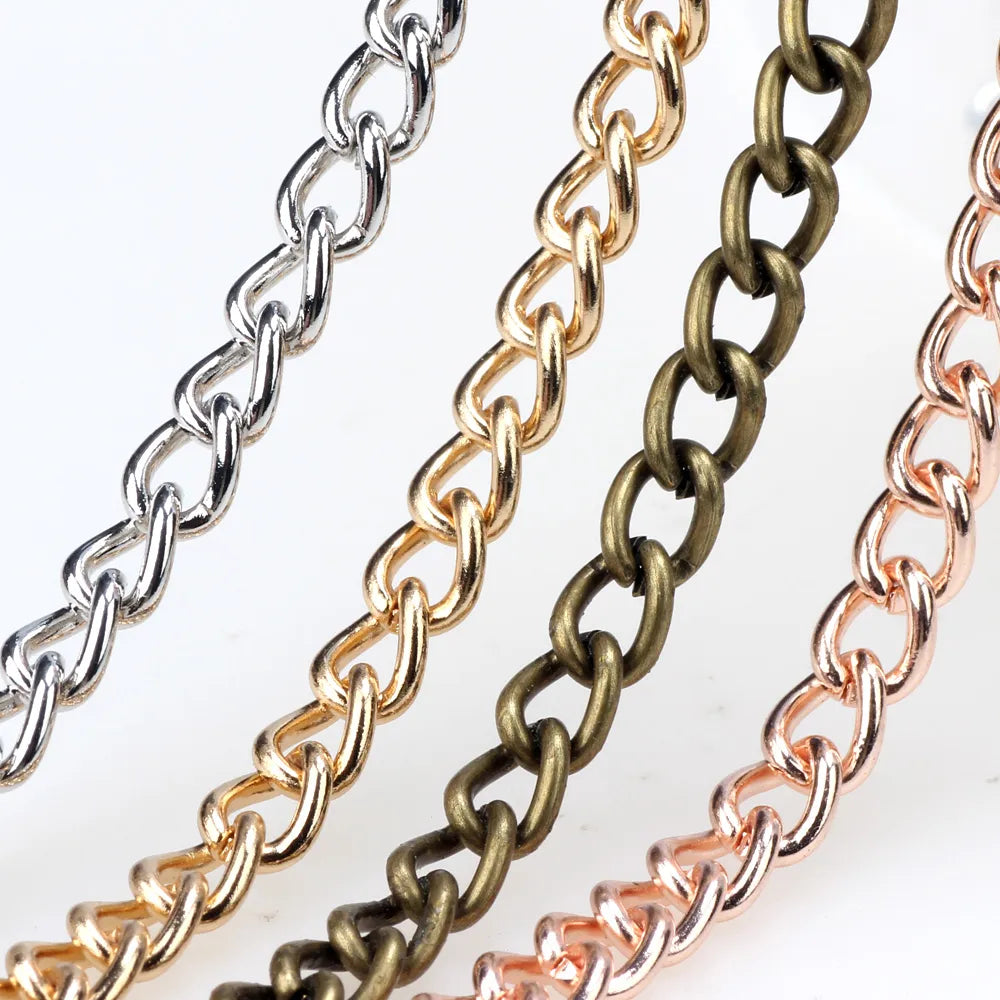 6*8MM Punk Metal Gold Necklace/Bracelet Chain for Men Best Price in Men Jewerly - 2023