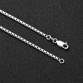 ZABRA Solid Sterling Silver Box Chain for Men and Women Best Price in Men Jewerly - 2023