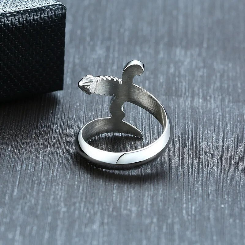 ZORCVENS Unique Dagger Stainless Steel Ring for Men Best Price in Men Jewerly - 2023